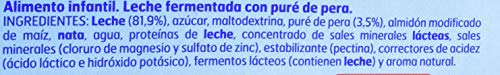 Nestlé Yogolino Postre lácteo Mini con Pera Para bebés a partir de 6 meses - Paquete de 8x6 tarrinas de postre lácteo de 60g
