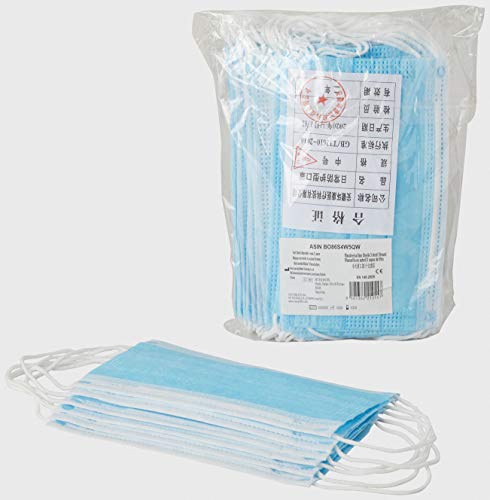 NETESI MEDICAL Máscaras No Médicas, de Uso General, Desechable de 3 Capas (Paquete de 50 Piezas)