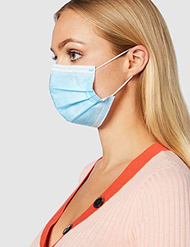 NETESI MEDICAL Máscaras No Médicas, de Uso General, Desechable de 3 Capas (Paquete de 50 Piezas)
