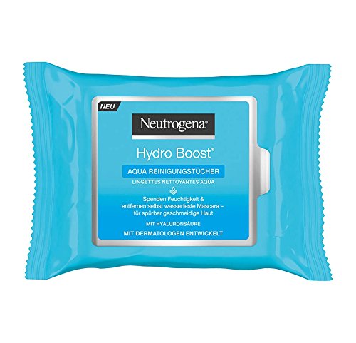 Neutrogena Hydro Boost Aqua - Toallitas limpiadoras (25 unidades, 1 unidad)