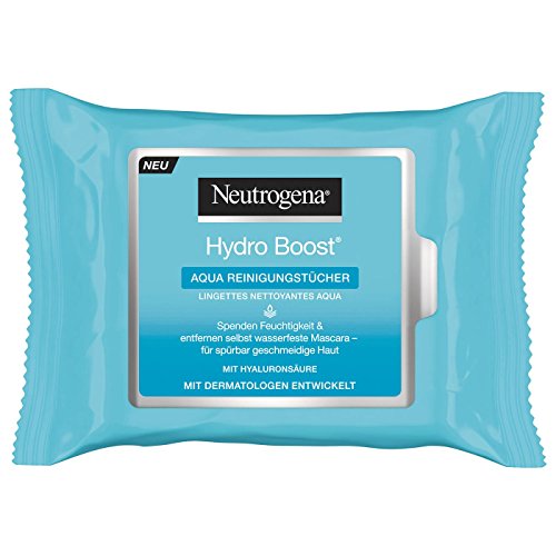 Neutrogena Hydro Boost Aqua - Toallitas limpiadoras (25 unidades, 1 unidad)