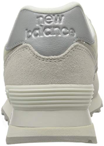 New Balance 574 Sateen Tab, Zapatillas para Mujer, Blanco (White SS), 37.5 EU