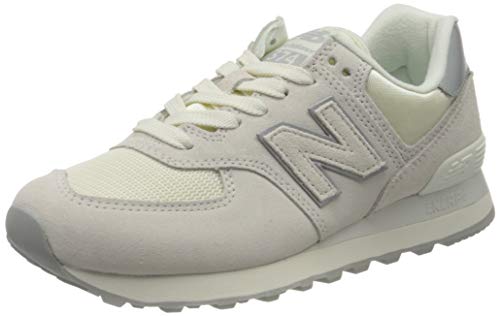 New Balance 574 Sateen Tab, Zapatillas para Mujer, Blanco (White SS), 37.5 EU