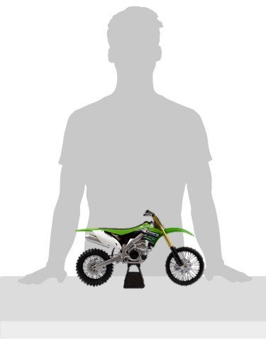 New Ray Kawasaki KX450F 2012 - Moto de Miniatura, Escala 1:6 (21x36x15.3 cm)