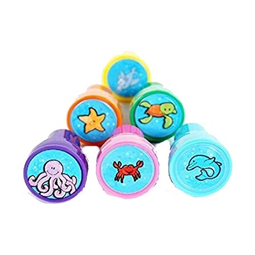 Newin Star 6 Pedazos de Esponja Sellos de la Historieta del Animal de mar y Pintura Pintura Sello Stippler Herramientas de Bricolaje Suministros de Herramientas para niños