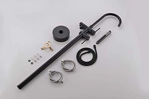 Nexos Trading - Grifo de pie para bañera (con alcachofa de mano)