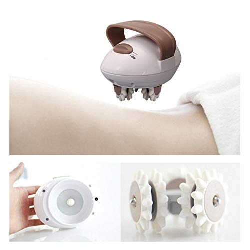N/G Masajeador para Dar Forma al Cuerpo del Rodillo 3D, masajeador eléctrico, masajeador Adelgazante con Ruedas, masajeador vibratorio anticelulítico de Mano, Rodillo Vibrante y Shiatsu