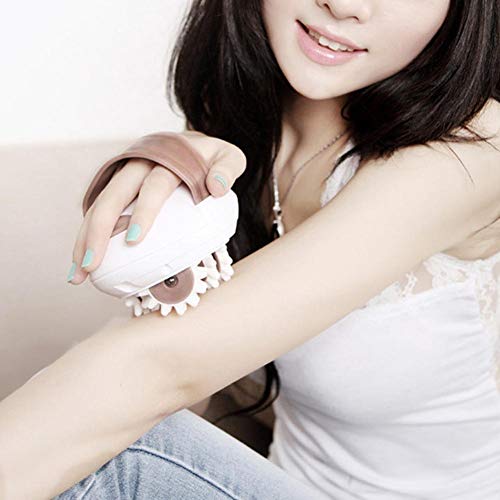 N/G Masajeador para Dar Forma al Cuerpo del Rodillo 3D, masajeador eléctrico, masajeador Adelgazante con Ruedas, masajeador vibratorio anticelulítico de Mano, Rodillo Vibrante y Shiatsu