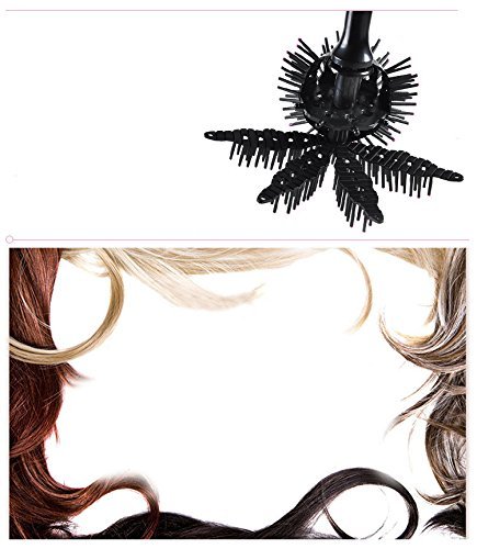 NiceButy Regalo para el Día de la Madre, peine esférico 3D de Japón de la suerte, rizador redondo completo, para niñas y mujeres