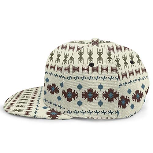 Nicokee Gorra de béisbol Native American Tribal Azteca Inca Culture, Gorra de béisbol Ajustable, Gorra de béisbol para Hombres y Mujeres