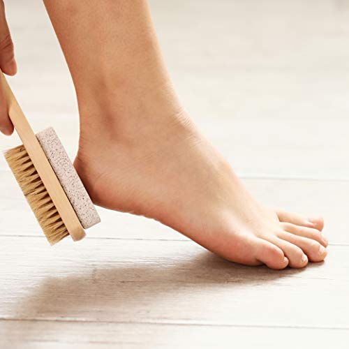 Nicute Natural Lava Pómez Piedra Doble Lado Piedra Pómez Piedra Dura Piel Callo Removedor Lima de Pie Exfoliación Premium Exfoliador para Cuidado de Pies