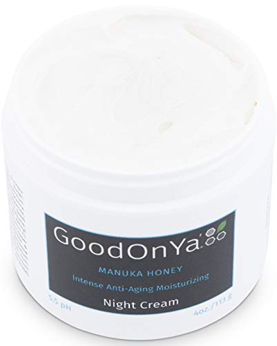 Night Cream with Manuka Honey, Aloe Vera and Cocoa Butter - Anti Aging and Skin Lightening Cream - Organic and Natural Anti Wrinkle, Deeply Hydrating, Pore Minimizer, Moisturizer for Face (2oz/57g)