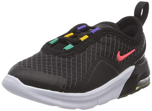 Nike Air MAX Motion 2 (TDE), Zapatillas Unisex Niños, Negro/Flash Crimson/University, 22 EU