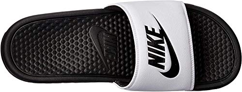 NIKE Benassi JDI, Chanclas Mens, Blanco (White/Black Black), 38.5 EU