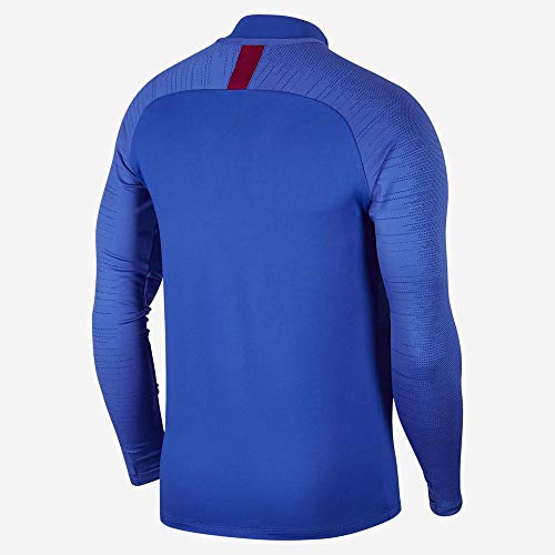 NIKE Dri-FIT FC Barcelona Shirt Men Camiseta de Fútbol de Entrenamiento, Hombre, Azul (Lyon Blue/Lyon Blue/Intense Red/Noble Red), L