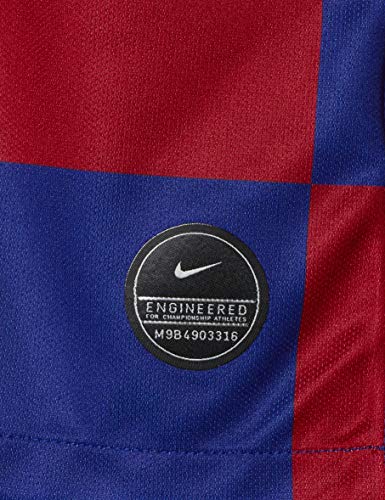 NIKE FCB M Nk BRT Stad JSY SS Hm Football T-Shirt, Hombre, Deep Royal Blue/(Varsity Maize) (Full Sponsor), 2XL