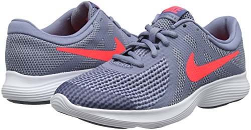 Nike Revolution 4 (GS), Zapatillas de Running para Niños, Gris (Ashen Slate/Flash Crimson-Diffused Blue 400), 36.5 EU