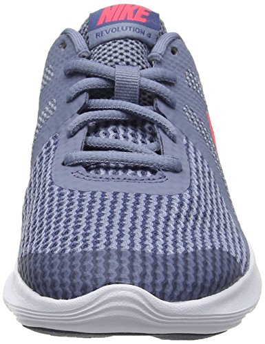 Nike Revolution 4 (GS), Zapatillas de Running para Niños, Gris (Ashen Slate/Flash Crimson-Diffused Blue 400), 36.5 EU