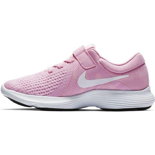 Nike Revolution 4 (PSV), Zapatillas de Atletismo para Niñas, Multicolor (Pink Rise/White/Pink Foam/Black 603), 32 EU