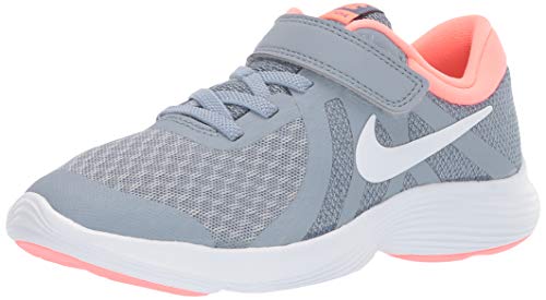 Nike Revolution 4 (PSV) - Zapatillas de Running para Niñas, Multicolor (Obsidian Mist/White/Lava Glow) 27.5 EU