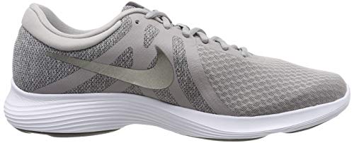 Nike Revolution 4, Zapatillas de Running para Hombre, Atmosphere Grey Mtlc Pewter Thunder Grey Lt Current Blue White, 43 EU
