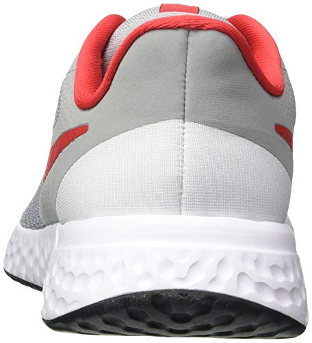 Nike Revolution 5 (GS), Running Shoe Unisex-Child, Gris (Light Smoke Grey/University Red-Photon Dust-White), 36 EU