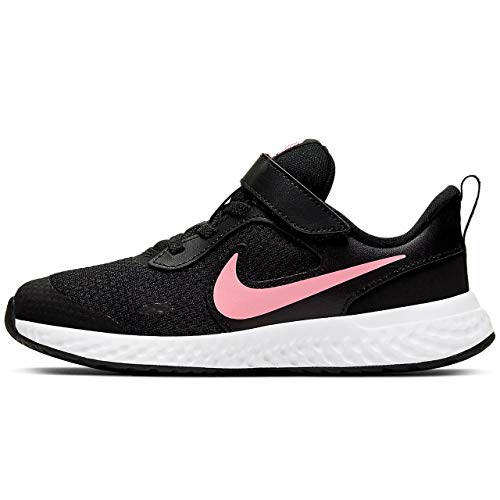 Nike Revolution 5, Zapatillas Unisex Niños, Negro (Black/Sunset Pulse 002), 33 EU