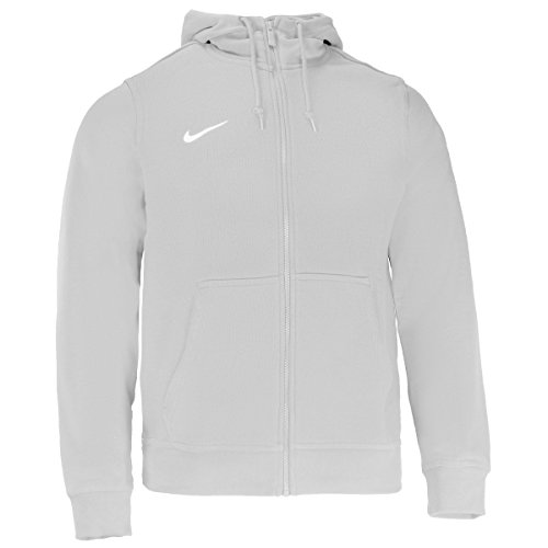 Nike Team Club Fz Hoody - Sudadera con capucha para hombre, color Gris (Grey Heather/Football White), talla S