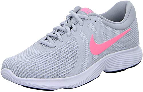 Nike Wmns Revolution 4, Zapatillas de Running para Mujer, Gris (Pure Platinum/Sunset Pulse-Wolf Grey 016), 36 EU