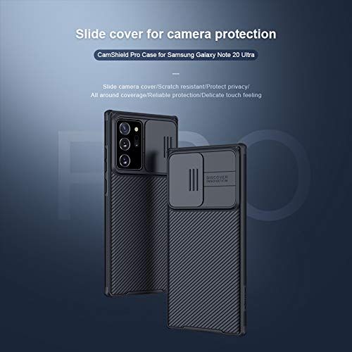 Nillkin - Funda para Samsung Galaxy Note 20 Ultra, CamShield [protección de la cámara] Bumper protector ultra fino y ligero funda antiarañazos Hard PC Case Back Cover para Note 20 Ultra