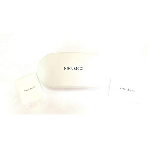 Nina Ricci - Gafas de sol SNR167 08H2 58-19-135 para mujer, oro rosa, paladio brillante, lentes de camel degradado