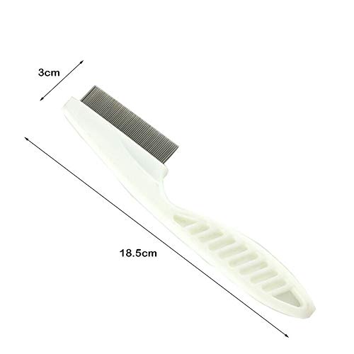 Nit - Juego de peinetas con mango y cabeza ultrafina para piojos, huevo de metal, dientes sanos, kit de cabello limpio