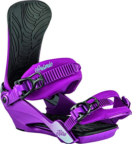 Nitro Cosmic Fijaciones de Snowboard, Mujeres, Ultra Violet, S/M