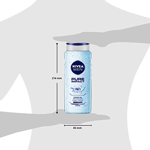 Nivea Men Pure Impact Shower Gel Żel pod prysznic dla mężczyzn 500ml