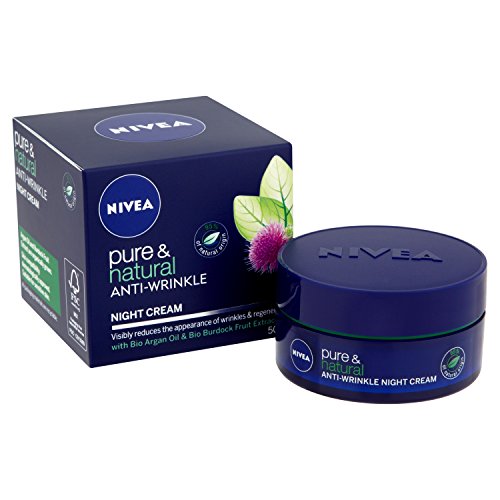 NIVEA Pura y Natural Anti-Arrugas Crema de Noche - 50 ml