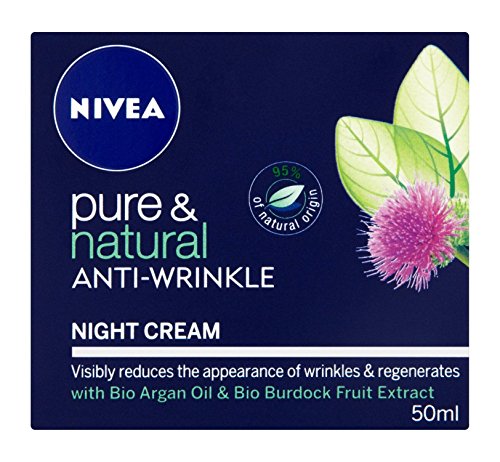 NIVEA Pura y Natural Anti-Arrugas Crema de Noche - 50 ml
