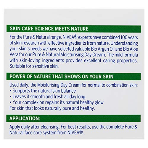 Nivea pura y natural Hidratante Crema de día 50 ml