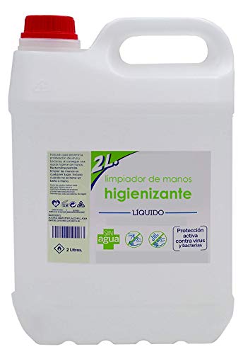 NKare Gel Hidroalcohólico Desinfectante para Manos 2 Litros | Aloe Vera | Glicerina