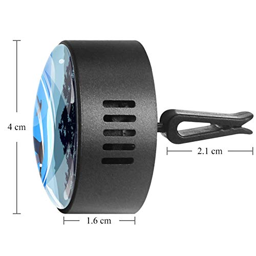 NOBRAND - Ambientador para coche, 2 unidades, diseño de gansos volando bajo sobre el árbol en la parte superior fría de la noche del coche, difusor de aromaterapia