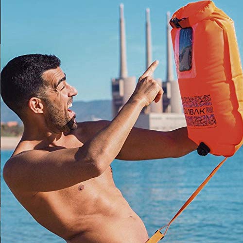 Nonbak Boya de Natacion estanca Selfie 28L con Ventana para Guardar el móvil. 100% Impermeable. Nadadores Aguas Abiertas, Kayak, Deportes acuáticos.