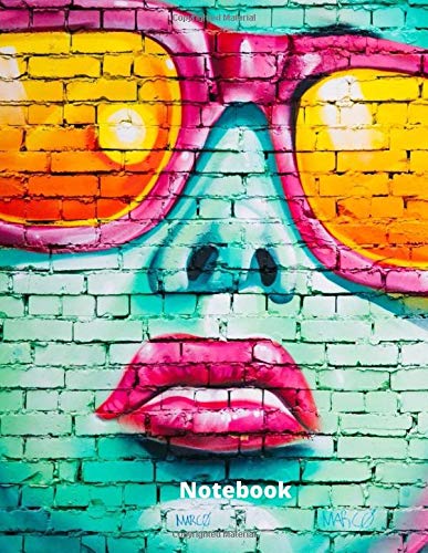 Notebook: Lined Journal, 110 pages, 8.5x11 large print, Soft Cover, Glossy Finish.