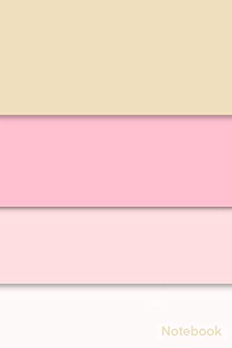 Notebook: Simple And Elegant eye pleasing colorful Notebook Colors :Chamois-Pink-Pippin-Rose White/Lined and numbred Notebook  / Journal Gift, 120 Pages, 6x9, Soft Cover, Matte Finish