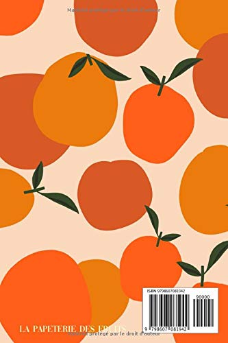 Notes: Cahier Fruité à l'Orange, 90 pages vierges 15x23 cm. Couverture design