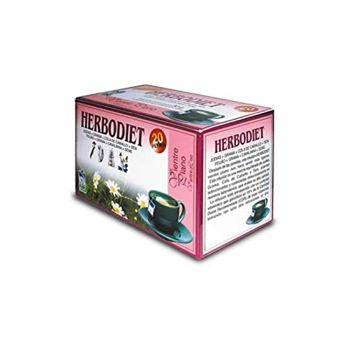 Novadiet Infusión Herbodiet Vientre Plano Mezcla De Plantas - 1 Paquete De 20 Filtros