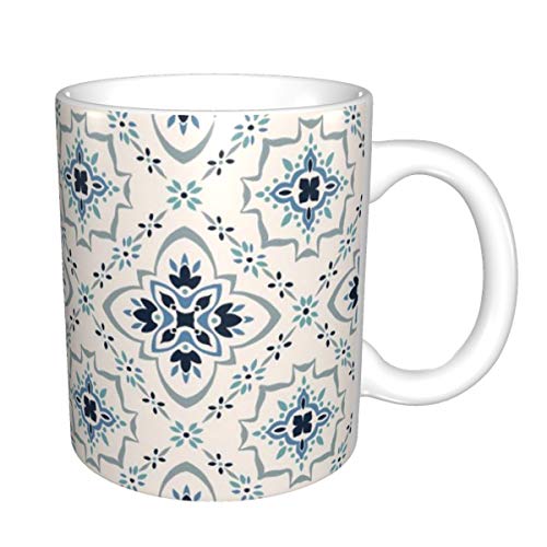 Novelty Coffee Mugs Talavera Pattern. Azulejos Portugal. Turkish Ornament. Moroccan Tile Mosaic 11 oz Ceramic Coffee Tea Cug Mug