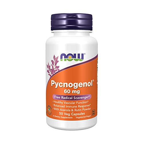 NOW Foods Pycnogenol 60mg, 50 Vegetarian Capsules