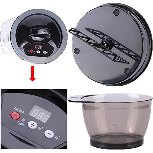 Nrpfell Eléctrico Tinte De Pelo Cuenco Diy Agitador De Cera Para Te？ir El Cabello Mezclador Automático De Plástico Para Pelos Mezcla De Colores Profesional Barro Peluquería 320Ml#Caliente