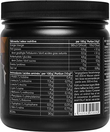 nu3 EAA en polvo – 400g sabor tropical – 8 aminoácidos esenciales – Suplemento deportivo para incrementar fuerza, resistencia y musculación - Contiene los 3 aminos ramificados BCAA - Rápida absorción