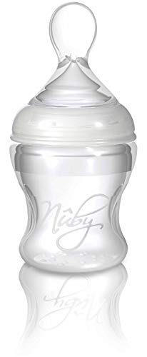 Nuby ID67275 - Biberón de silicona con cuchara, 150 ml