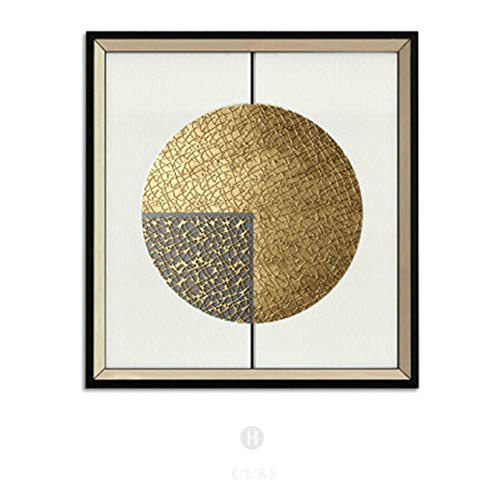 Nueva pintura al óleo china Sala de estar Zen Resumen Porche Restaurante Biblioteca Colgante Hotel Lienzo Mural 40x40cm